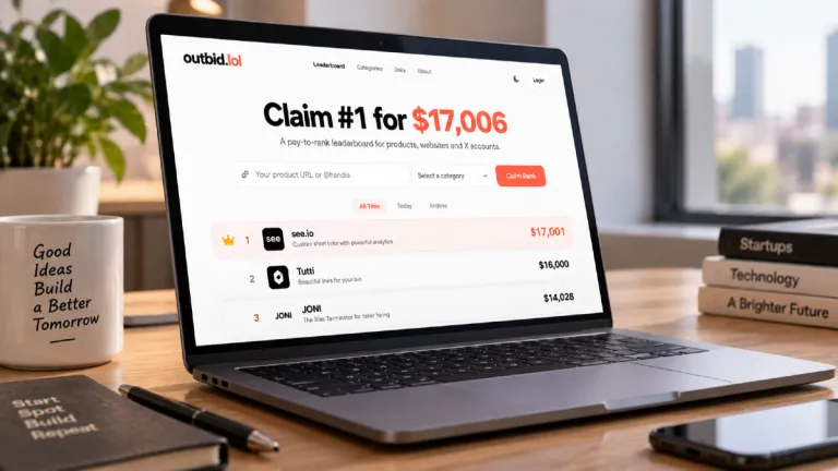 Featured image for Outbid.lol Turns Startup Promotion Into a Bidding War