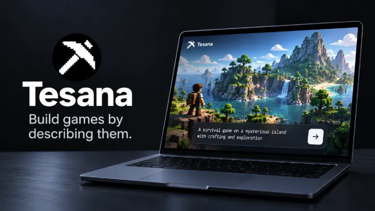 Featured image for Tesana: The AI Game Maker Turning Ideas Into Playable Worlds